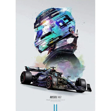 Canvas F1 Racer Helmet Wall Art